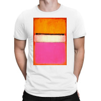 Mark White Center (yellow, Pink And Lavender On Rose) T-shirt | Artistshot