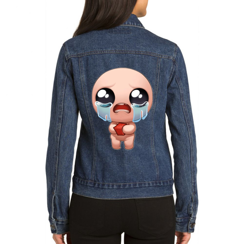 The Binding Of Isaac Ladies Denim Jacket by cm-arts | Artistshot