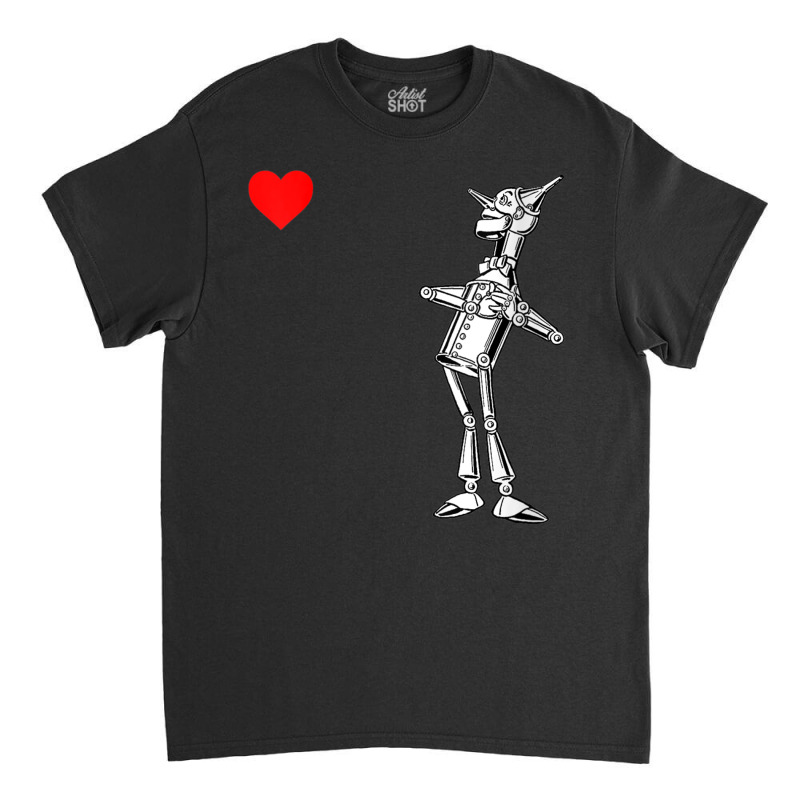 Womens Classic Retro Wonderful Wizard Of Oz Gifts Tin Man Heart V Neck Classic T-shirt | Artistshot