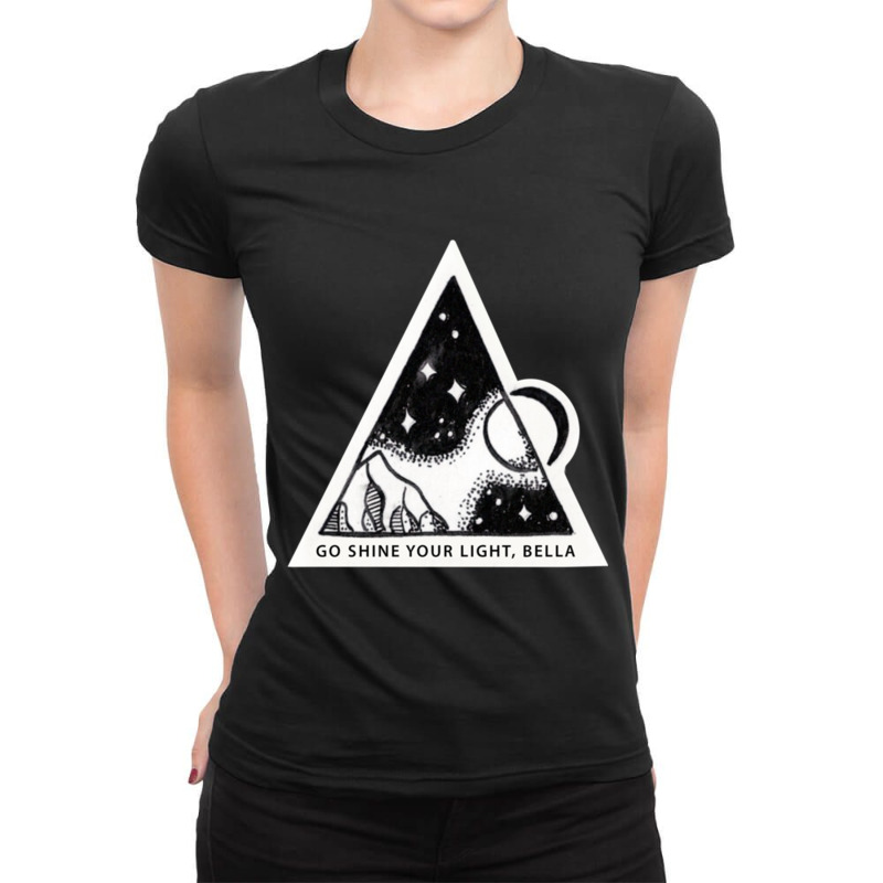 Carina Deluca _go Shine Your Light, Bella_ Ladies Fitted T-Shirt by cm-arts | Artistshot