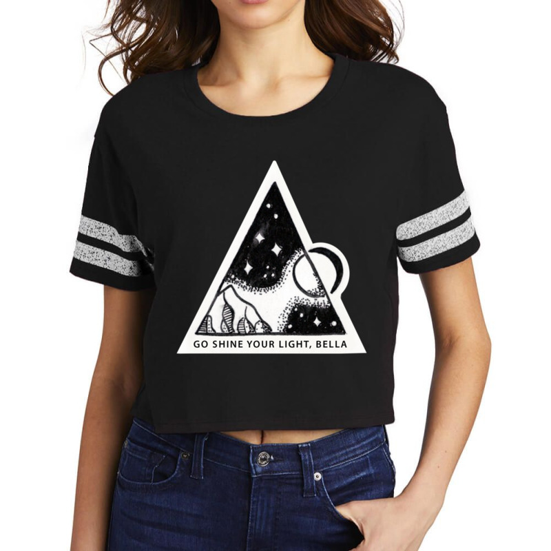 Carina Deluca _go Shine Your Light, Bella_ Scorecard Crop Tee by cm-arts | Artistshot