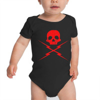 Skull And Bolts, Skull And Bolts Vintage, Skull And Bolts Art, Skull A Baby Bodysuit | Artistshot