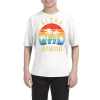 Aloha Hawaii Hawaiian Island Shirt Palm Beach Surfboard Surf T Shirt Youth Tee | Artistshot