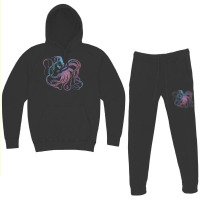 Octopus Cool Vintage Marine Biologist Ocean Sea Life 1 Hoodie & Jogger Set | Artistshot