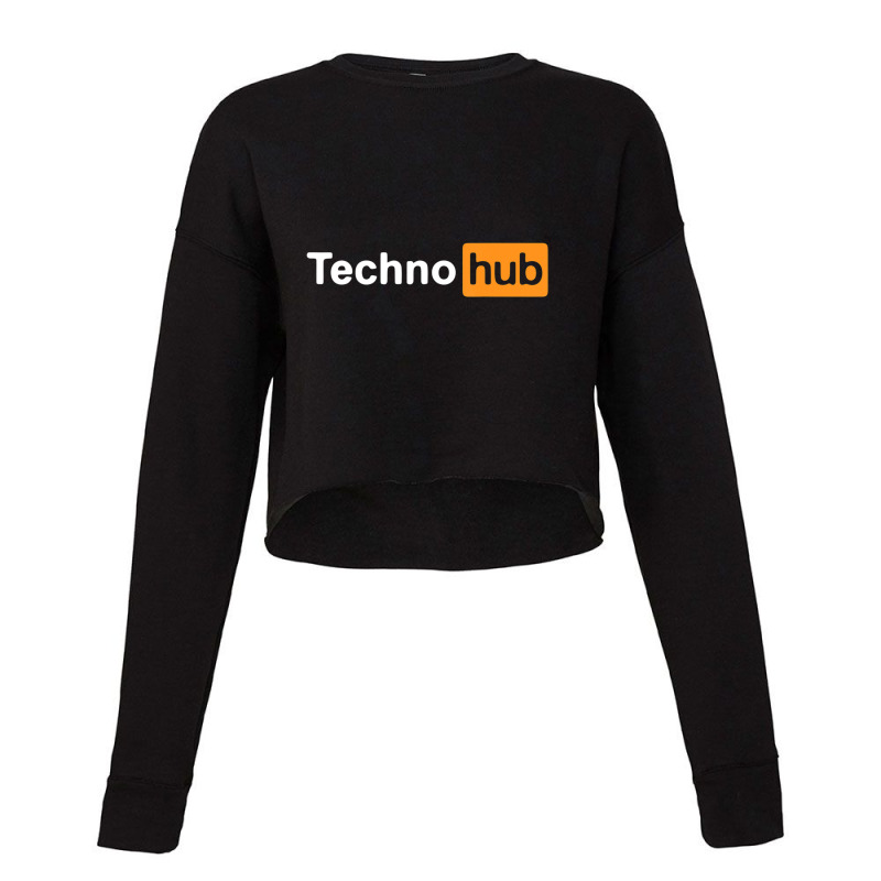 Techno Music Minimal Hard Clubbing Festival Hub Dj Cropped Sweater by Kosdapen517 | Artistshot