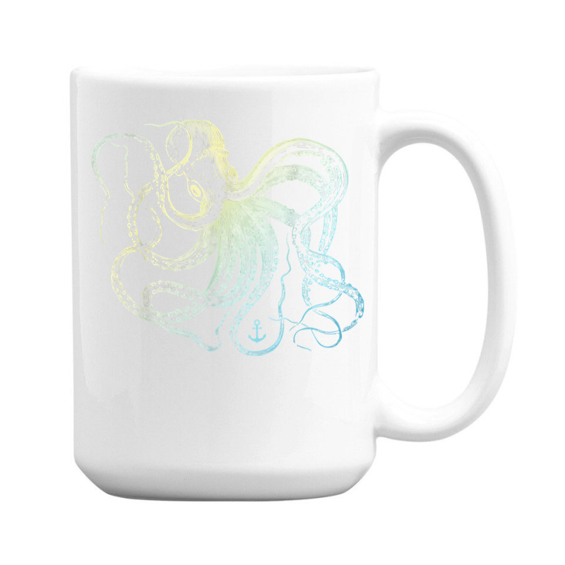 Octopus Cool Vintage Marine Biologist Ocean Sea Life 3 15 Oz Coffee Mug | Artistshot