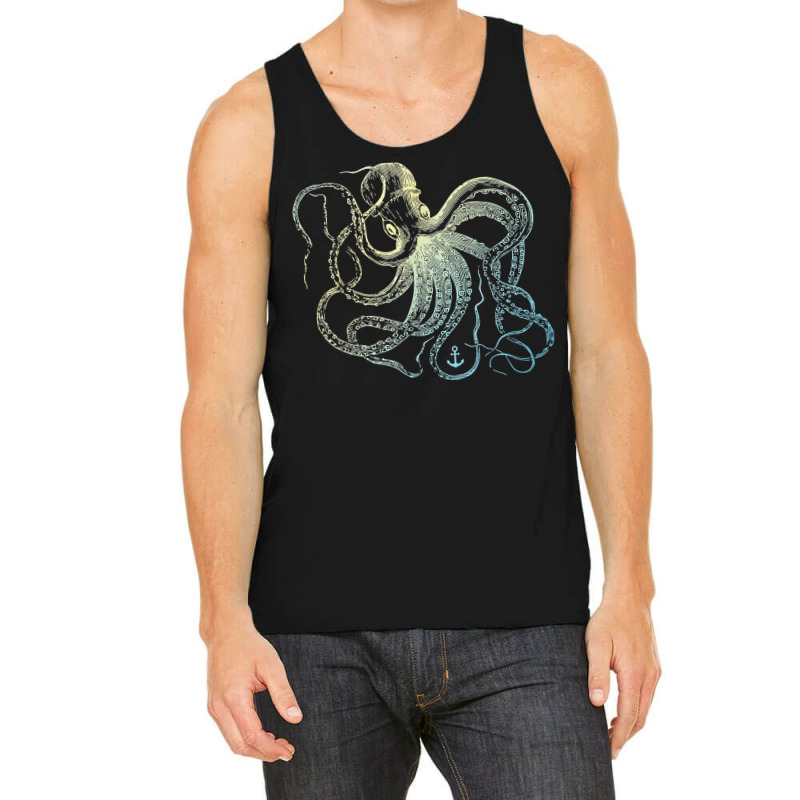 Octopus Cool Vintage Marine Biologist Ocean Sea Life 3 Tank Top | Artistshot