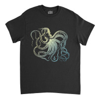 Octopus Cool Vintage Marine Biologist Ocean Sea Life 3 Classic T-shirt | Artistshot