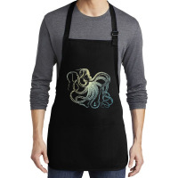 Octopus Cool Vintage Marine Biologist Ocean Sea Life 3 Medium-length Apron | Artistshot