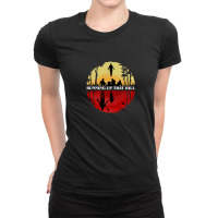 Parallel Running Up That Hill Scene Ladies Fitted T-shirt | Artistshot