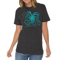 Octopus Cool Vintage Marine Biologist Ocean Sea Life 4 Vintage T-shirt | Artistshot