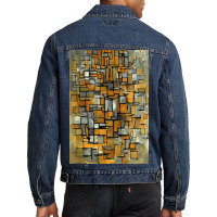 Piet Mondrian Tableau No 1 Men Denim Jacket | Artistshot