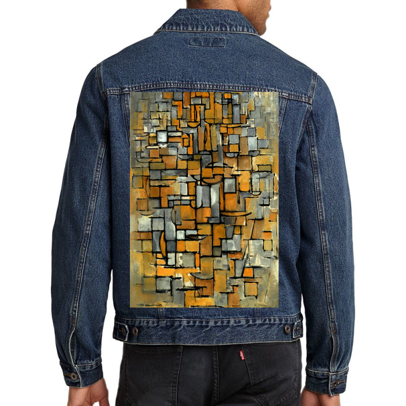 Piet Mondrian Tableau No 1 Men Denim Jacket | Artistshot