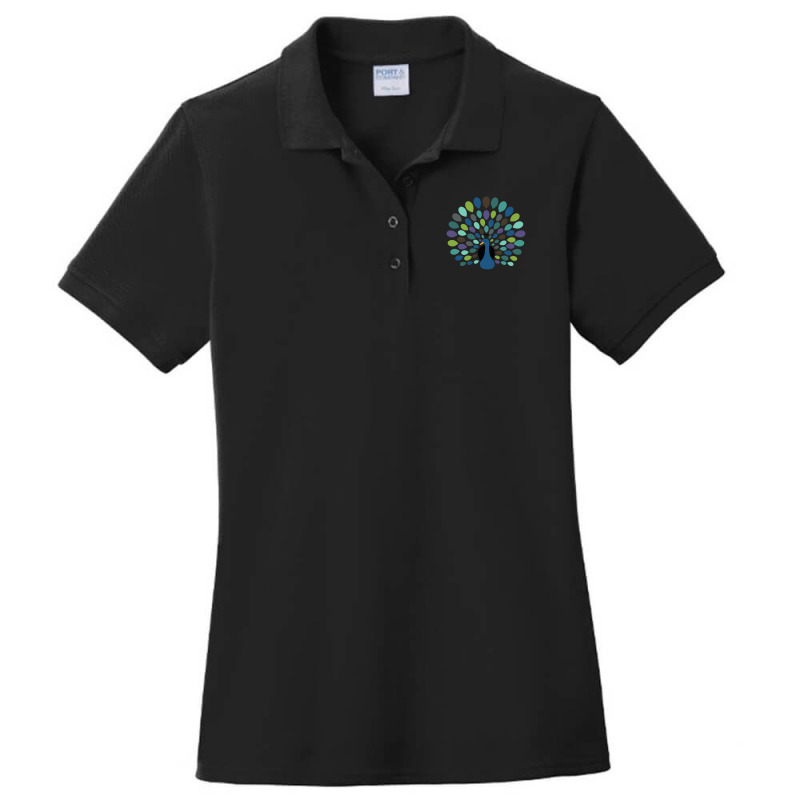 Peacock Time Ladies Polo Shirt by NicholasRoberson | Artistshot