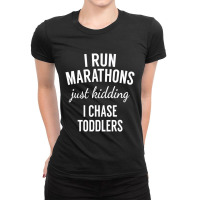 I Chase Toddlers For Preschool & Daycare Teachers Ladies Fitted T-shirt | Artistshot