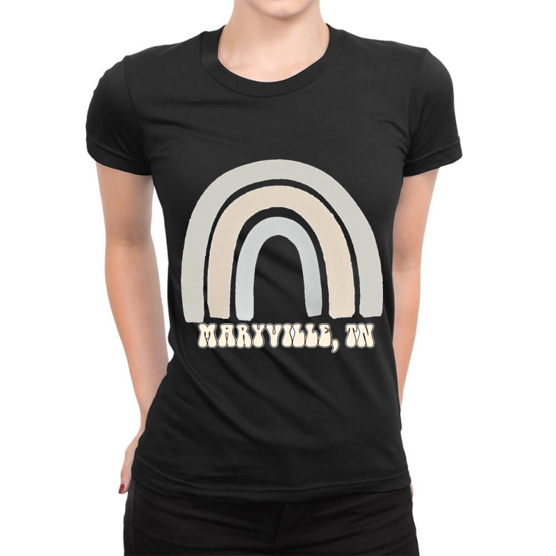 Maryville Tennessee Rainbow Pastel Ladies Fitted T-Shirt by KIMARMSTEAD | Artistshot