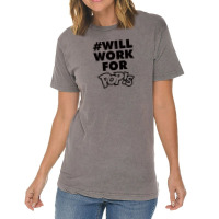 Will Work For Pop!s Vintage T-shirt | Artistshot