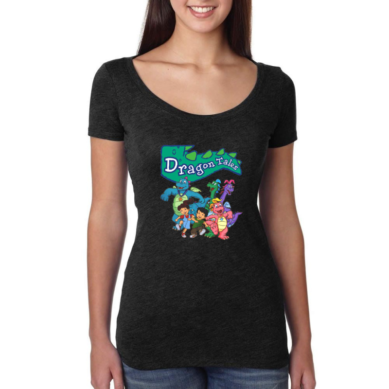 Dragon Tales Graphic 1 Women's Triblend Scoop T-shirt | Artistshot