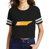 Orange And White Tennessee Scorecard Crop Tee | Artistshot