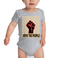 Communist Propaganda Socialist Fist Serve The People T Shirt Baby Bodysuit | Artistshot