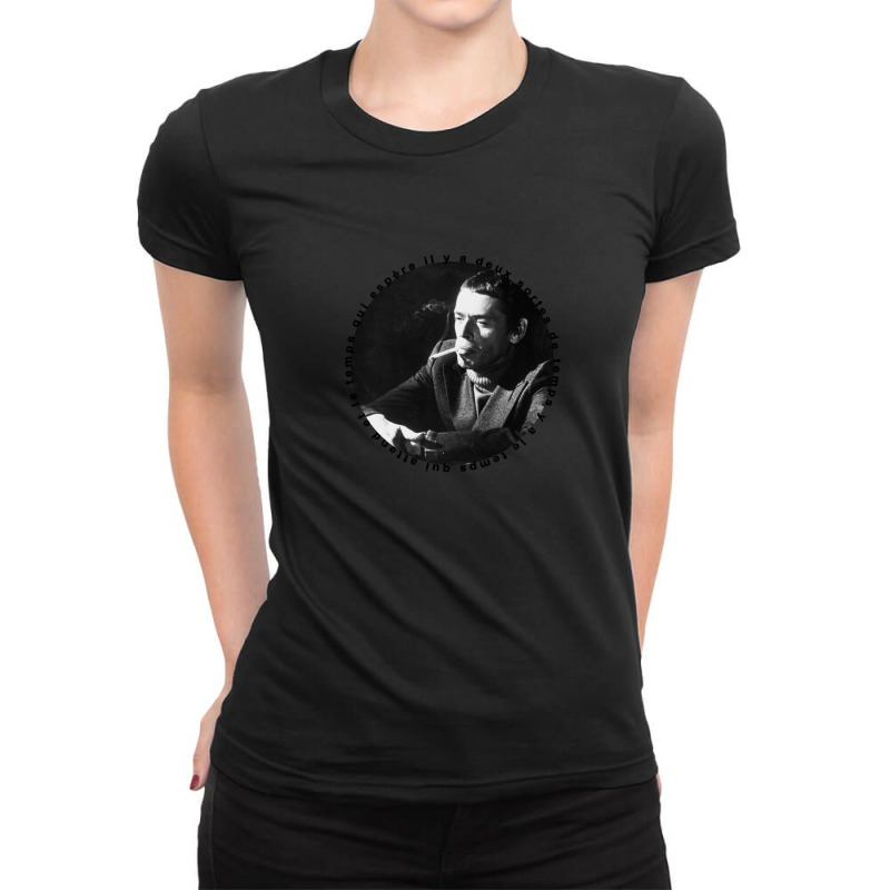 Jacques Brel - Two Kinds Of Time. Ladies Fitted T-Shirt by WayneDavid | Artistshot