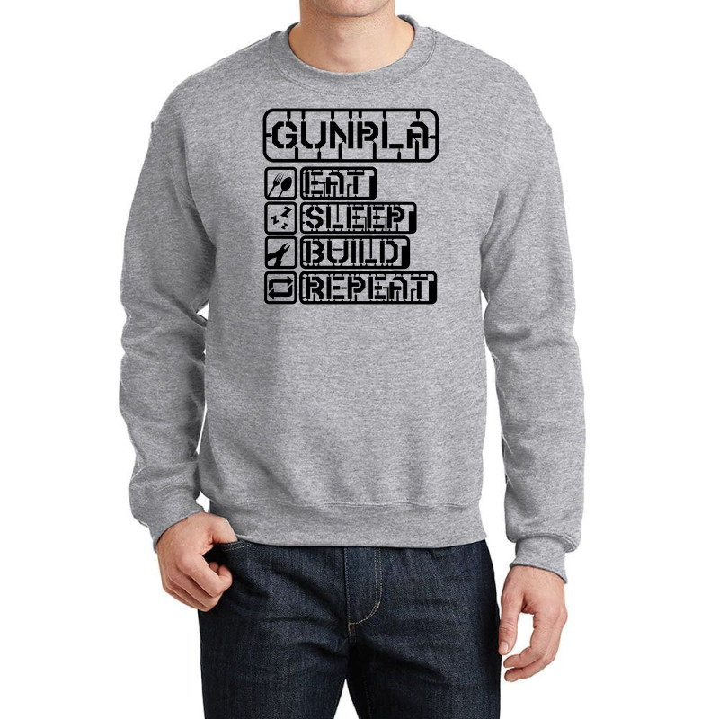 Gunpla Daily Doze Black Design Crewneck Sweatshirt | Artistshot