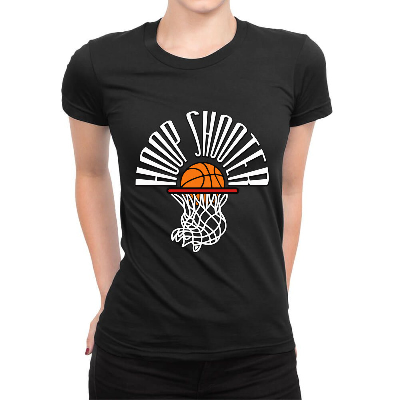 Hoop Shooter Basketball Ladies Fitted T-shirt | Artistshot