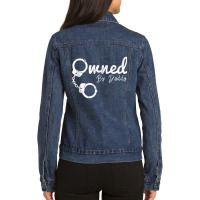 Owned By Daddy Bdsm Ddlg Submissive Dominate Tank Top Ladies Denim Jacket | Artistshot