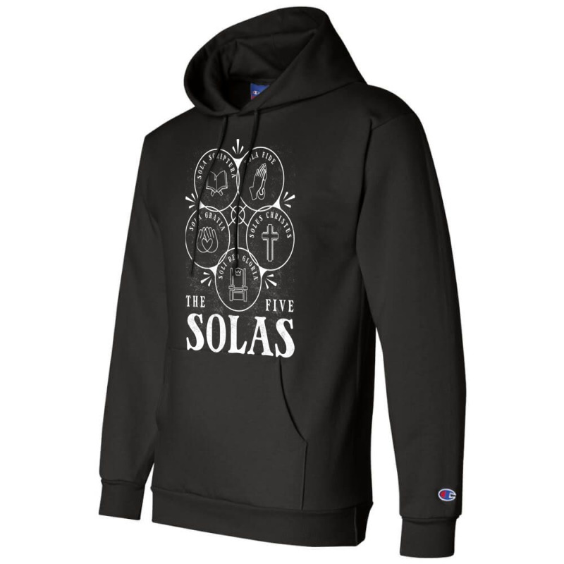 Sola Scriptura   Protestant, Christian Reformation, 5 Solas Sweatshirt Champion Hoodie | Artistshot