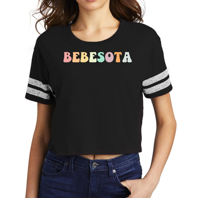 Bebesota Latina Retro Sweatshirt Scorecard Crop Tee by cm-arts | Artistshot