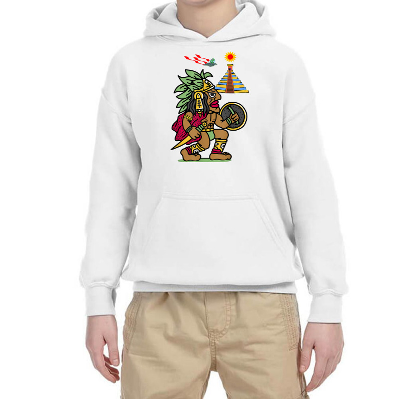 Ancient Aztec Warrior Dln8 Aliens At Tenochtitlan T Shirt Youth Hoodie by cm-arts | Artistshot