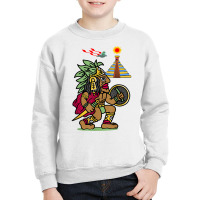 Ancient Aztec Warrior Dln8 Aliens At Tenochtitlan T Shirt Youth Sweatshirt | Artistshot