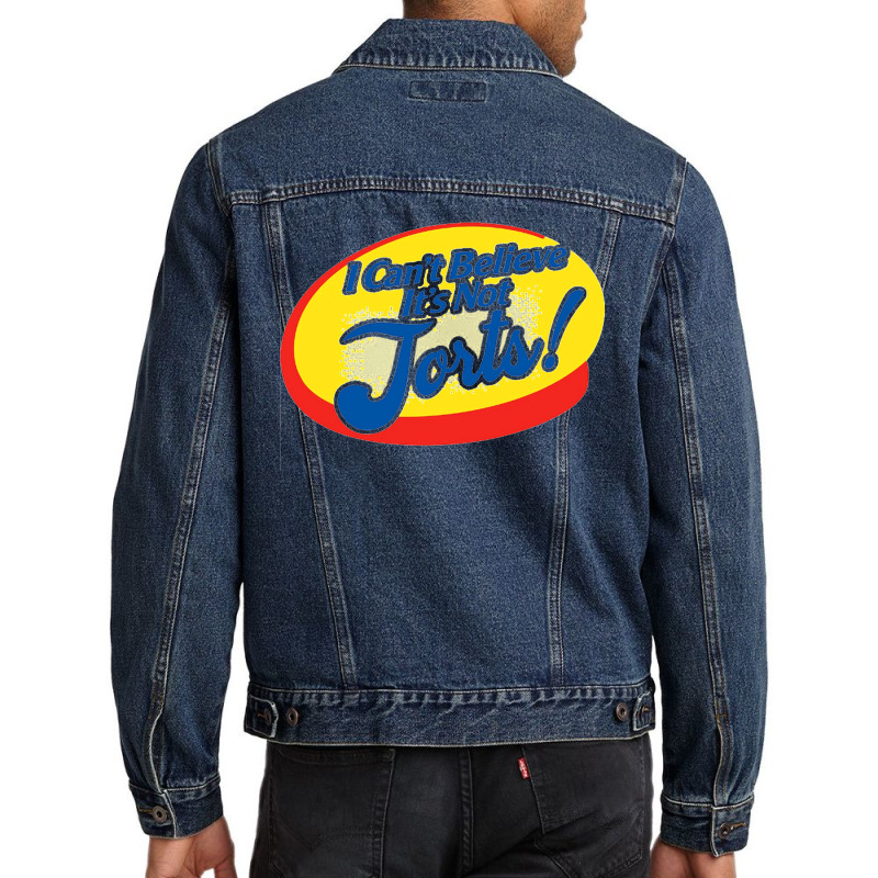 I Can't Believe It's Not Jorts Men Denim Jacket by damarbangkit73 | Artistshot