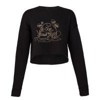 Skull Mushroom Morel Mycologist Goth Mushroom Skeleton Cropped Sweater | Artistshot