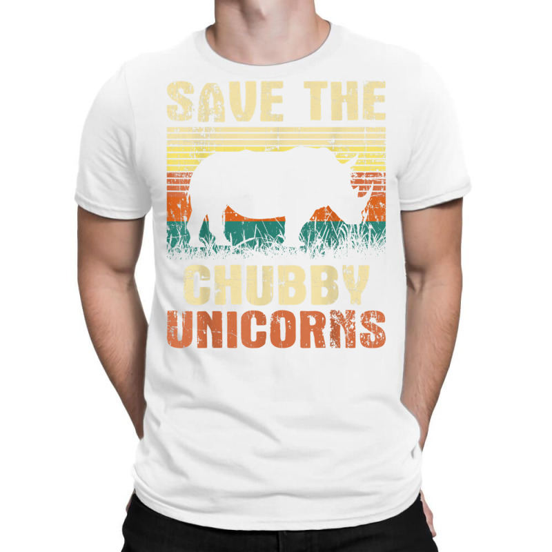 Save The Chubby Unicorns   Zoologist Rhino Lover Rhinoceros T Shirt T-Shirt by cm-arts | Artistshot