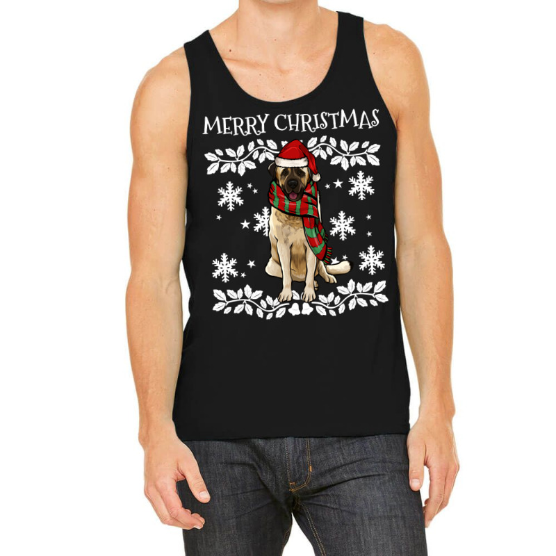 Merry Christmas Ornament Anatolian Shepherd Dog Xmas Santa Pullover Ho Tank Top by gocuzhejani | Artistshot