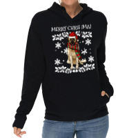 Merry Christmas Ornament Anatolian Shepherd Dog Xmas Santa Pullover Ho Lightweight Hoodie | Artistshot