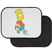 The Simpsons Bart Simpson With Slingshot Premium T Shirt Rear Car Mat | Artistshot