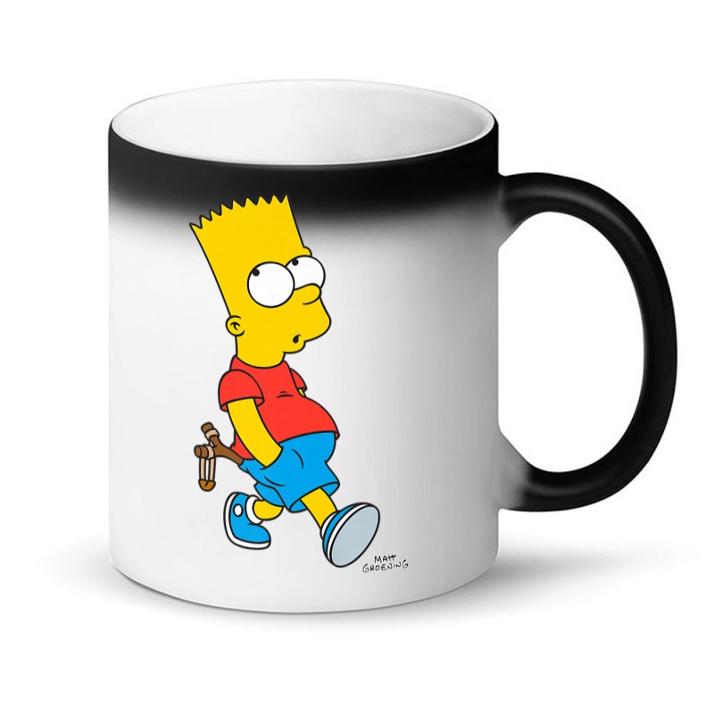 The Simpsons Bart Simpson With Slingshot Premium T Shirt Magic Mug | Artistshot