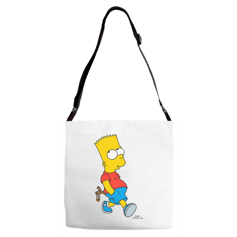 The Simpsons Bart Simpson With Slingshot Premium T Shirt Adjustable Strap Totes | Artistshot