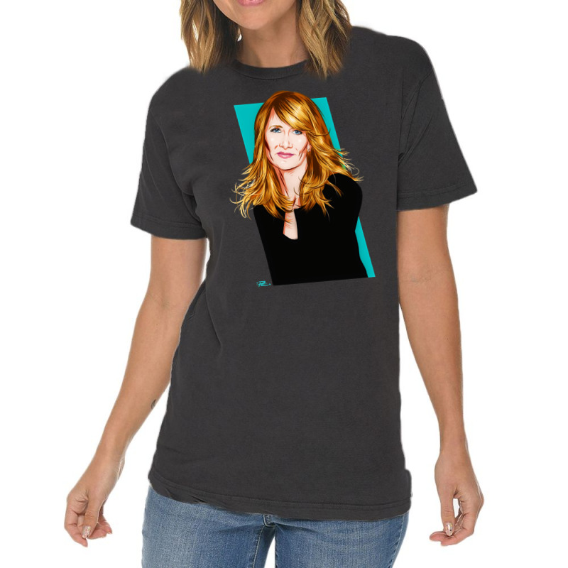 Laura Dern, Laura Dern Vintage, Laura Dern Art, Laura Dern Painting, T Vintage T-shirt | Artistshot