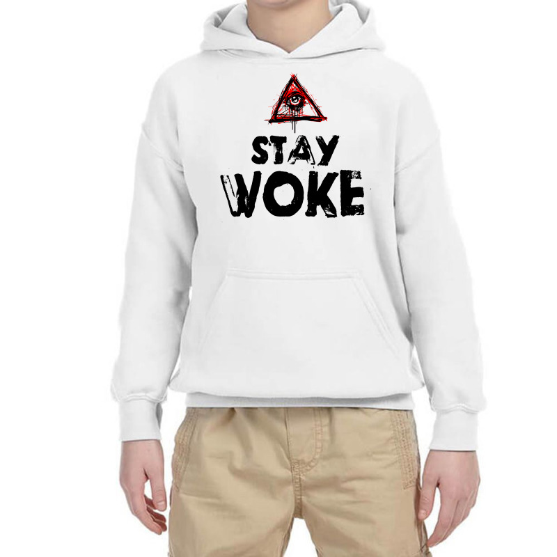 Stay Woke Third Eye Youth Hoodie | Artistshot