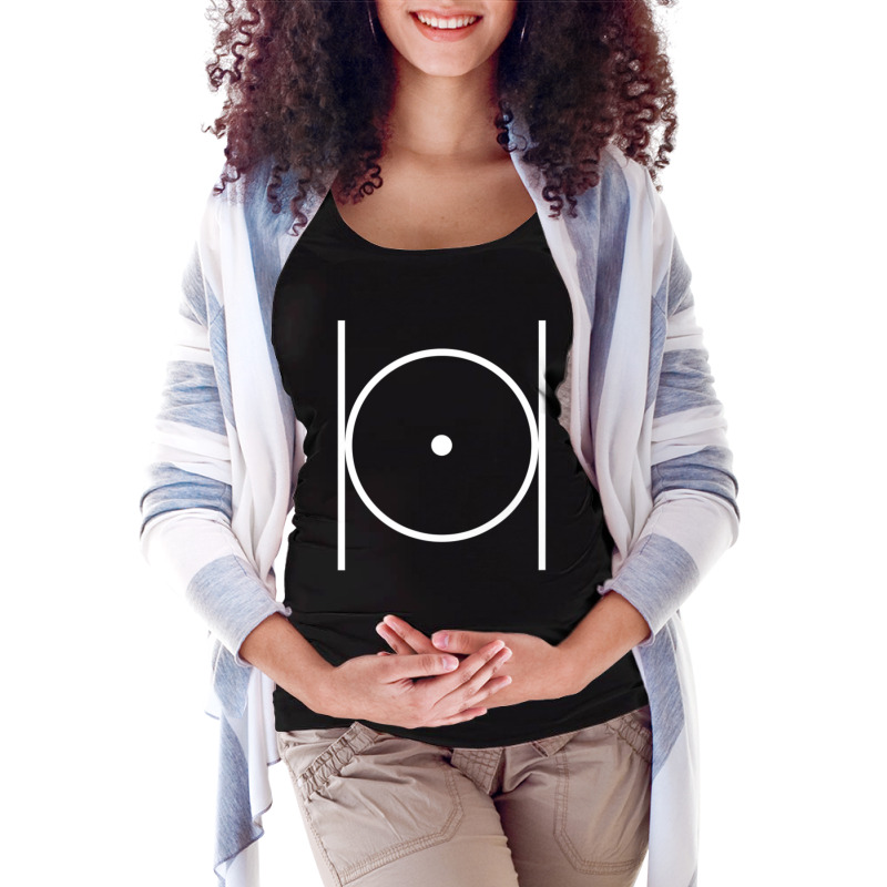 Masonic Point Within A Circle Circumpunct Parallel Lines Maternity Scoop Neck T-shirt by cm-arts | Artistshot