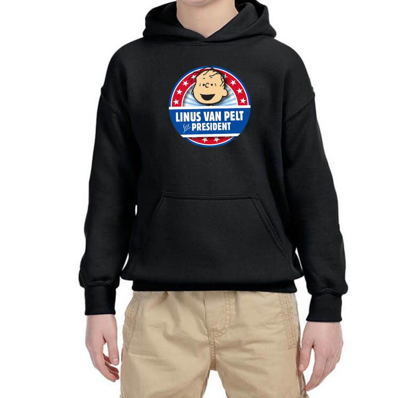 Peanuts Linus For President Youth Hoodie | Artistshot