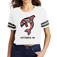 Kotzebue, Alaska Native American Indian Orca Killer Whales Scorecard Crop Tee | Artistshot