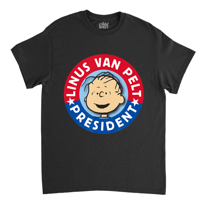 Peanuts Linus Van Pelt For President Classic T-shirt | Artistshot