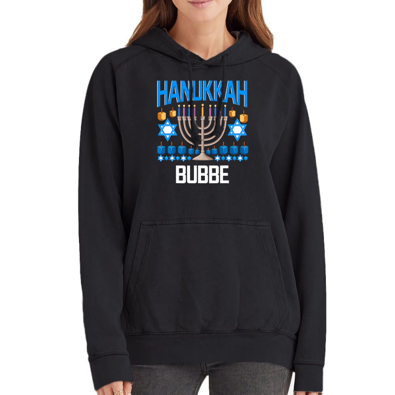 Hanukkah Jewish Chanukah Bubbe Grandma Funny  Gifts Vintage Hoodie | Artistshot