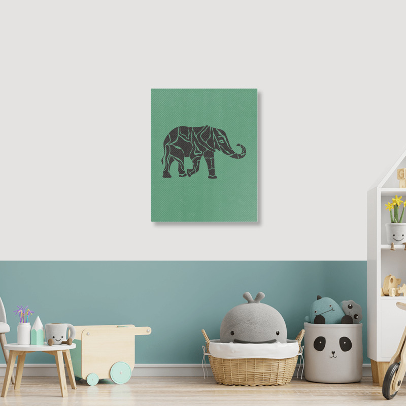 Elephant Portrait Canvas Print | Artistshot