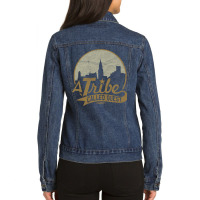 Vintage -  Atcq Pictur City Ladies Denim Jacket | Artistshot