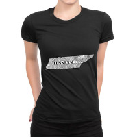 Tennessee State Doodle Ladies Fitted T-shirt | Artistshot